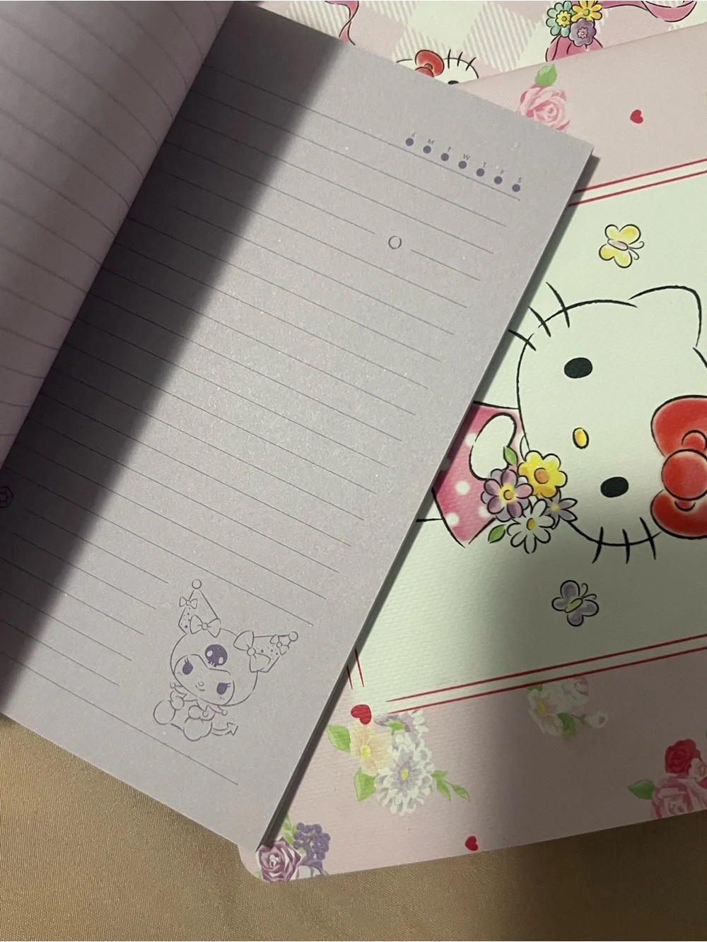 Sanrio Hello Kitty & Kuromi Stationary Notebook Set